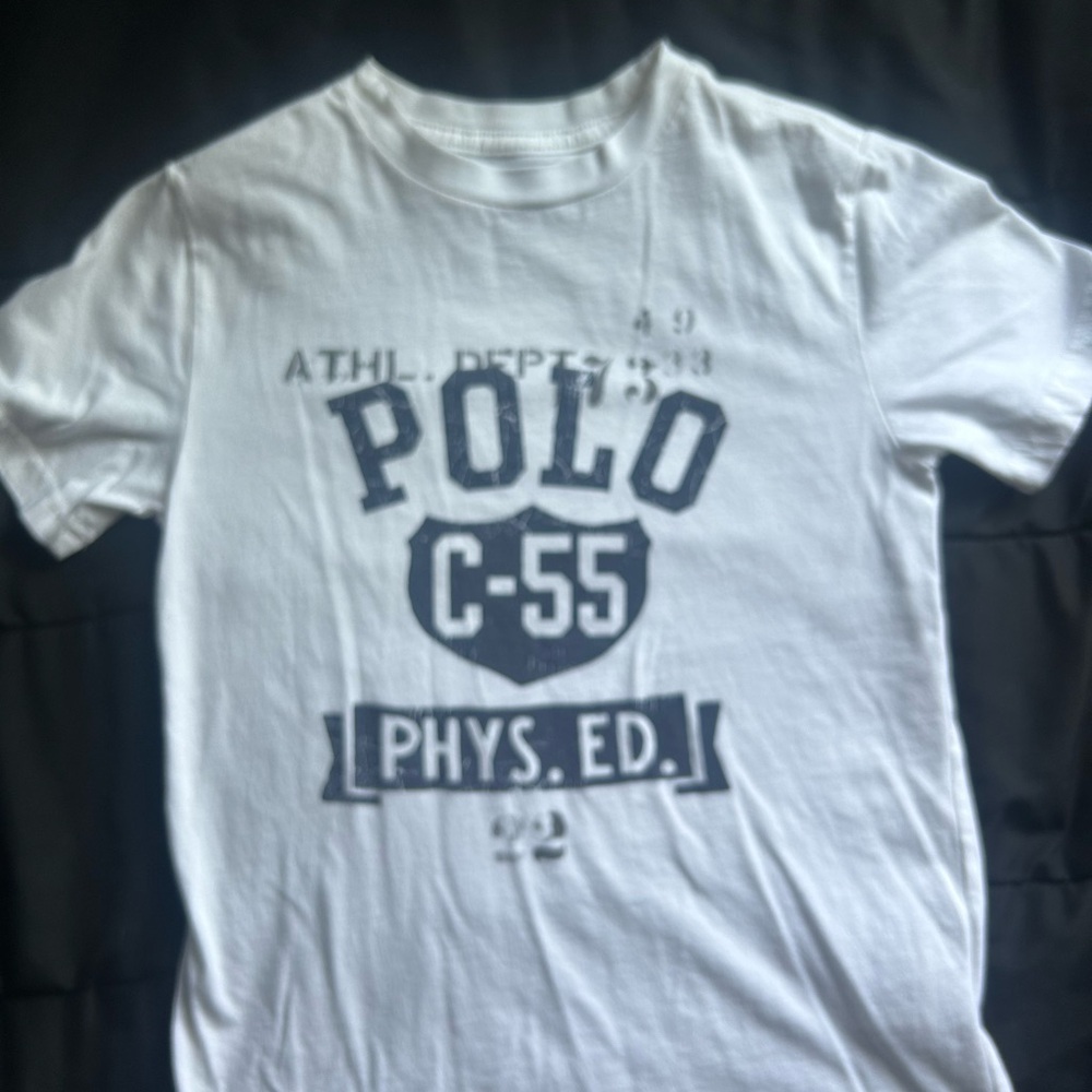 White Polo Graphic T-Shirt